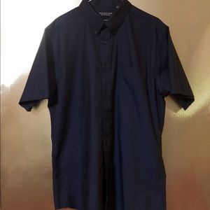 Men's XL Slim Fit Roundtree & Yorke Blue Button Up